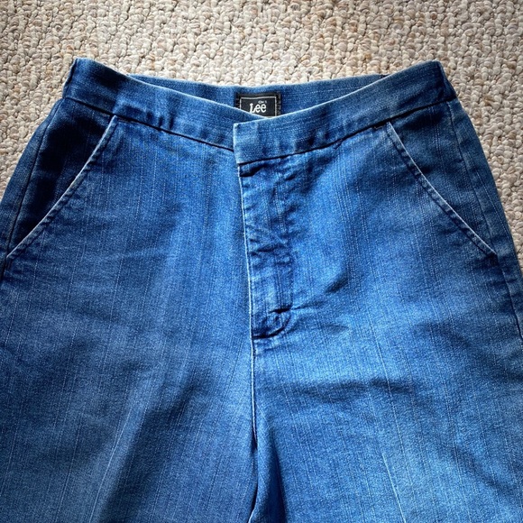 Lee High Waisted Cropped Wide Leg Jeans with Elastic size 6 - Picture 4 of 9